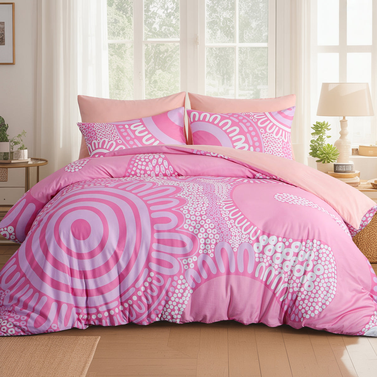 Quilt Cover Set: Cotton Candy 100% Cotton