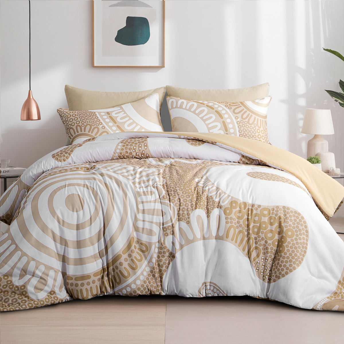 Comforter Set: Waterways - Sand