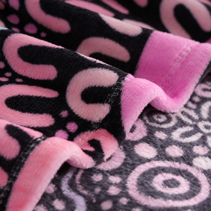 Wiradjuri Walkabout Pastel Flannel Blanket