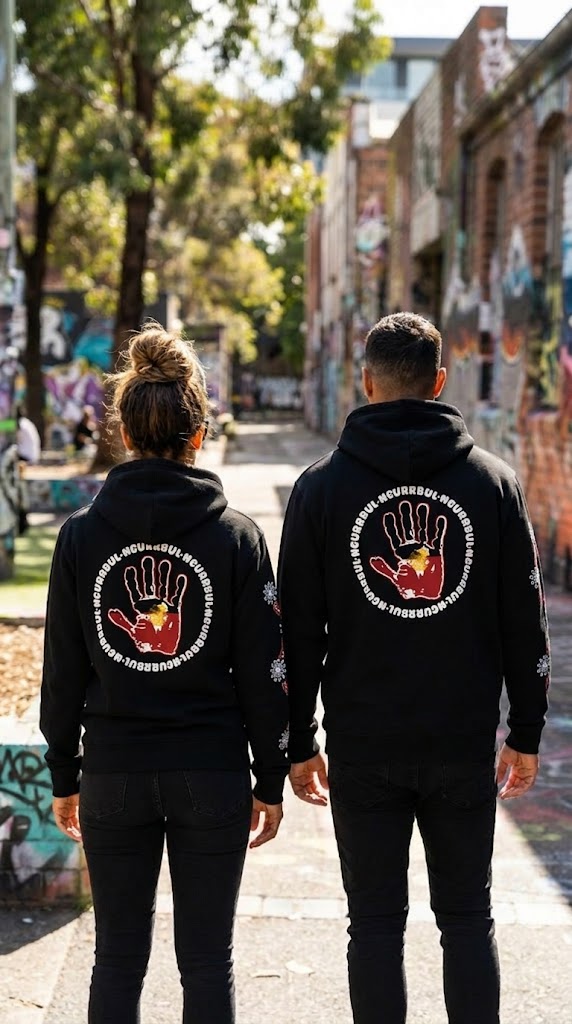 Graffiti Flag Drip- Hoodie