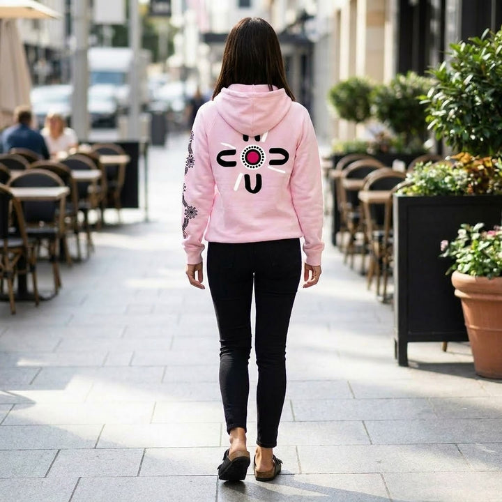 Pink- Black Graffiti Flag™️ Logo Hoodie