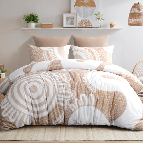 Quilt Cover Set- Waterways: Sand
