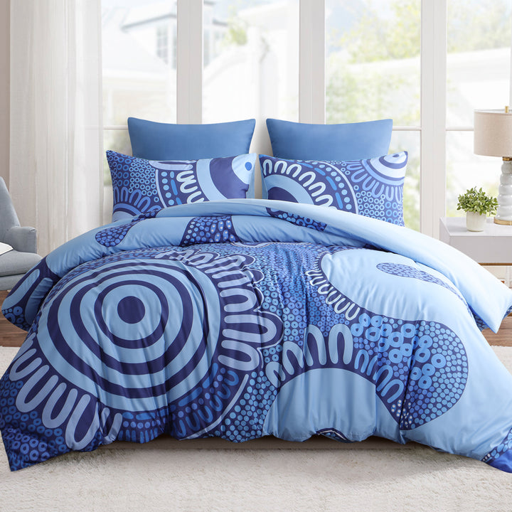 Quilt Cover Set- Waterways: Blue 🌀