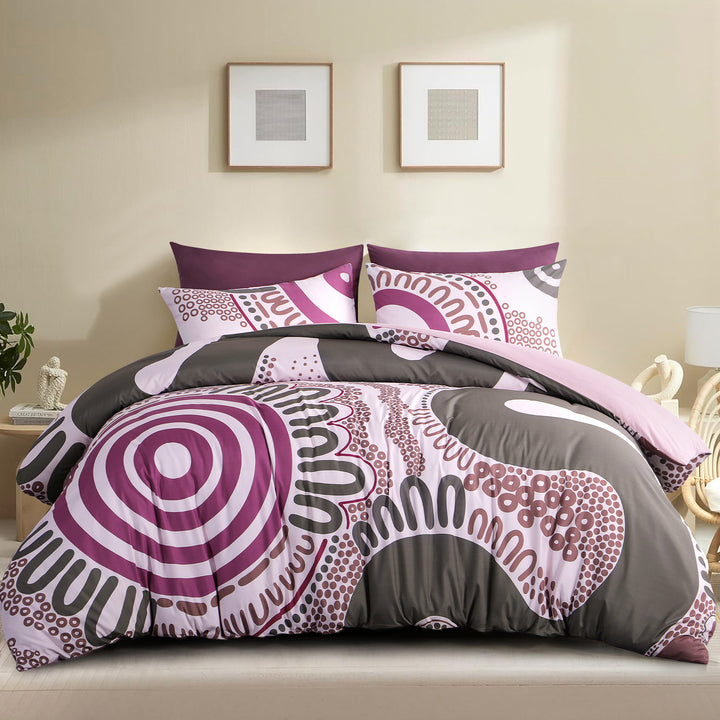 Quilt Cover Set- Waterways: Berries