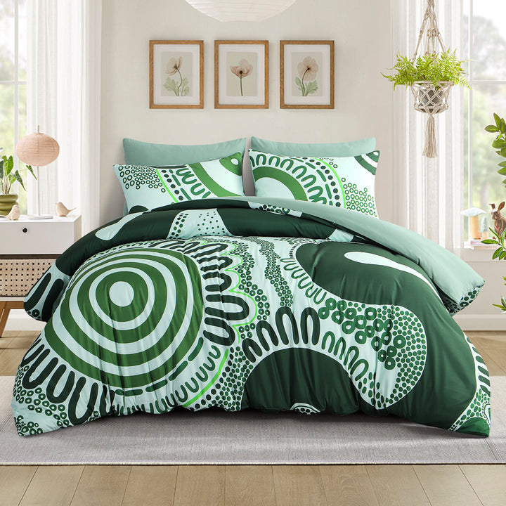 Quilt Cover Set- Waterways: Forest