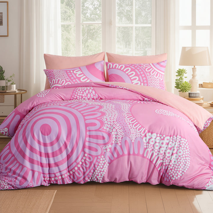 Quilt Cover Set: Cotton Candy 100% Cotton