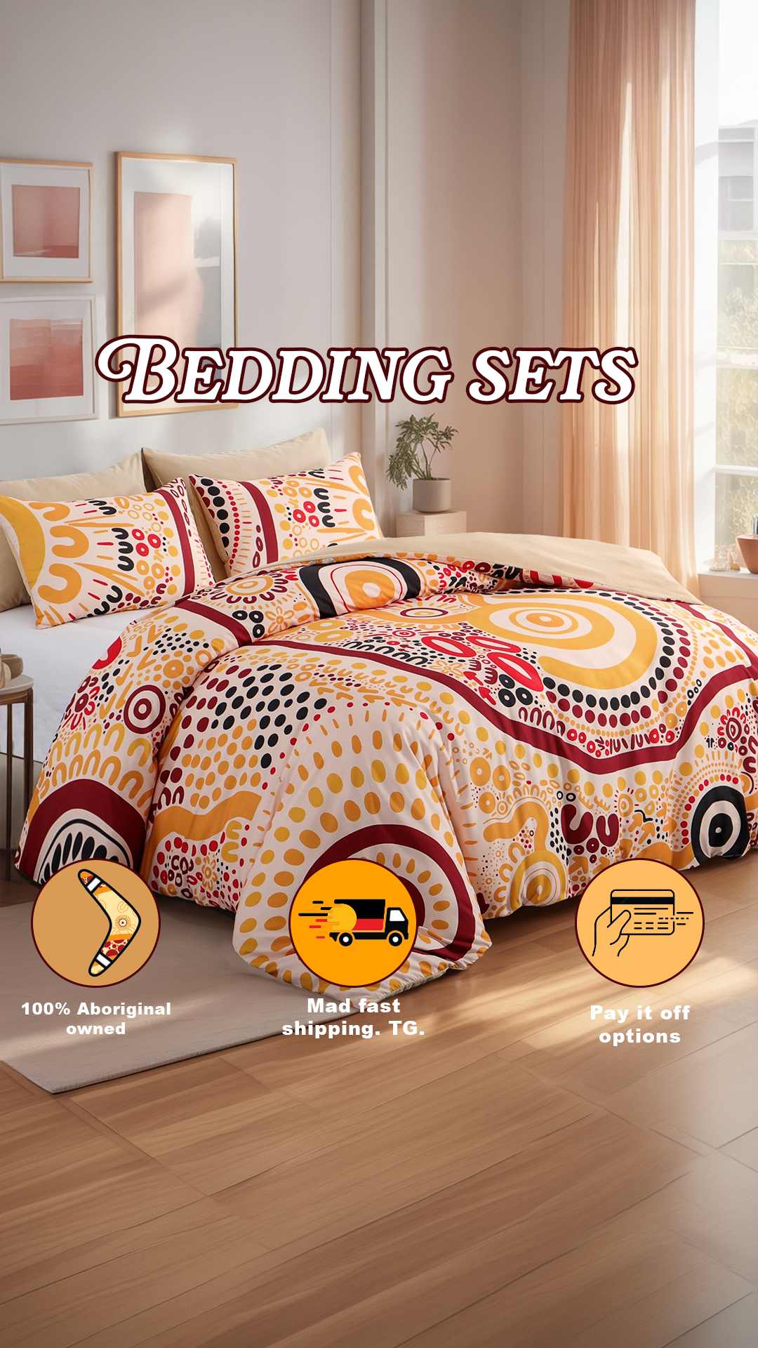 Quilt Cover Set: Wiradjuri Walkabout- Land 👣