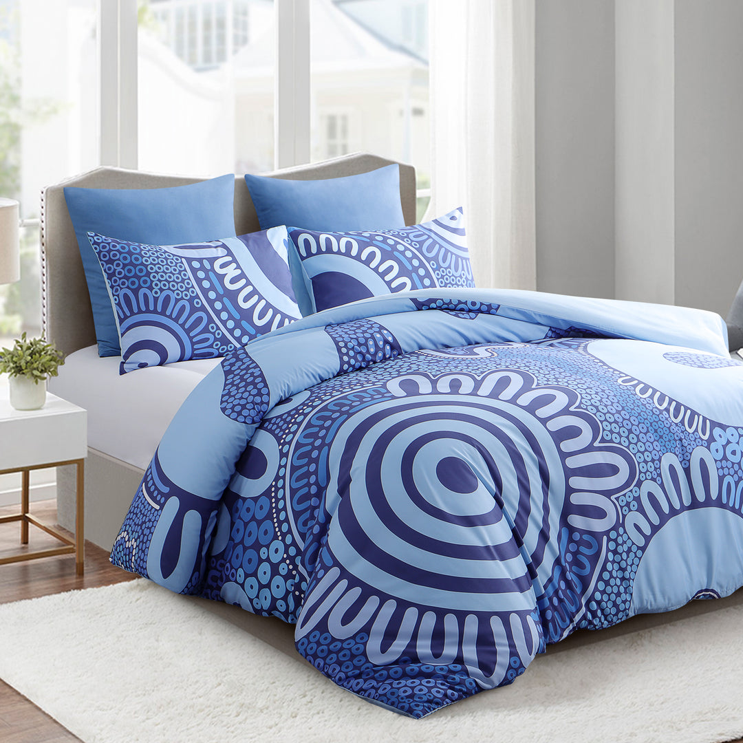 Quilt Cover Set- Waterways: Blue 🌀