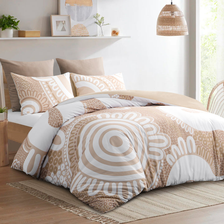Quilt Cover Set- Waterways: Sand