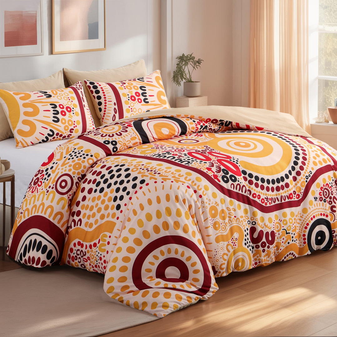 Quilt Cover Set: Wiradjuri Walkabout- Land 👣