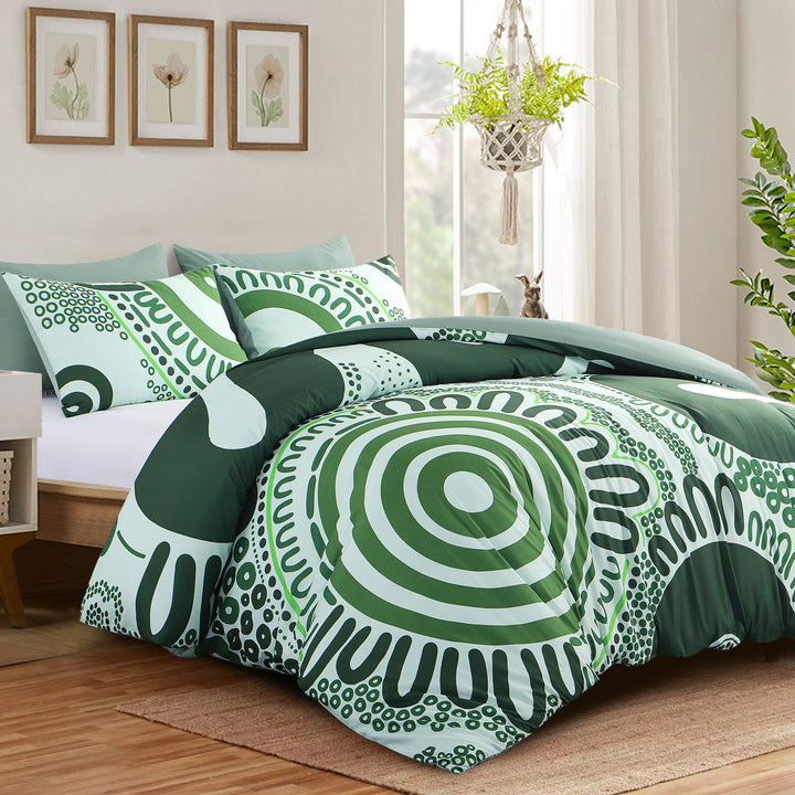 Quilt Cover Set- Waterways: Forest