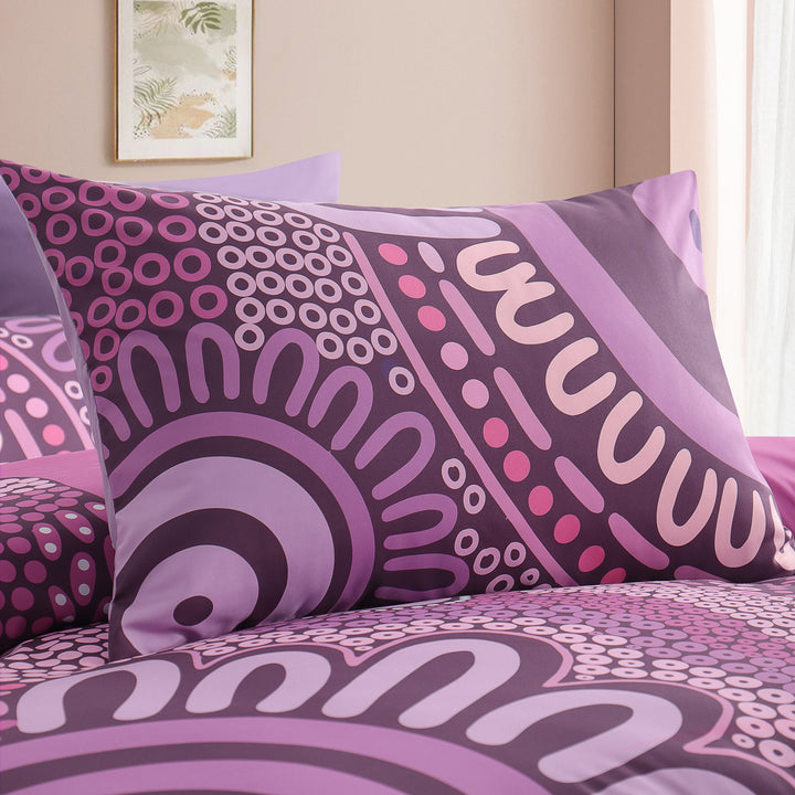 Quilt Cover Set- Waterways: Pink