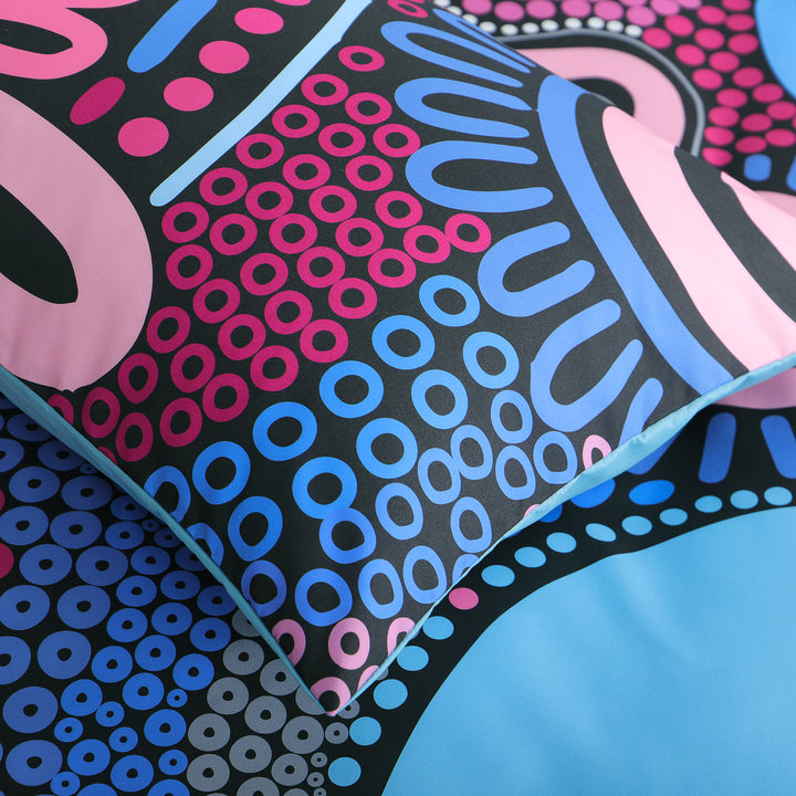 Quilt Cover Set- Waterways: Burnt Pastel