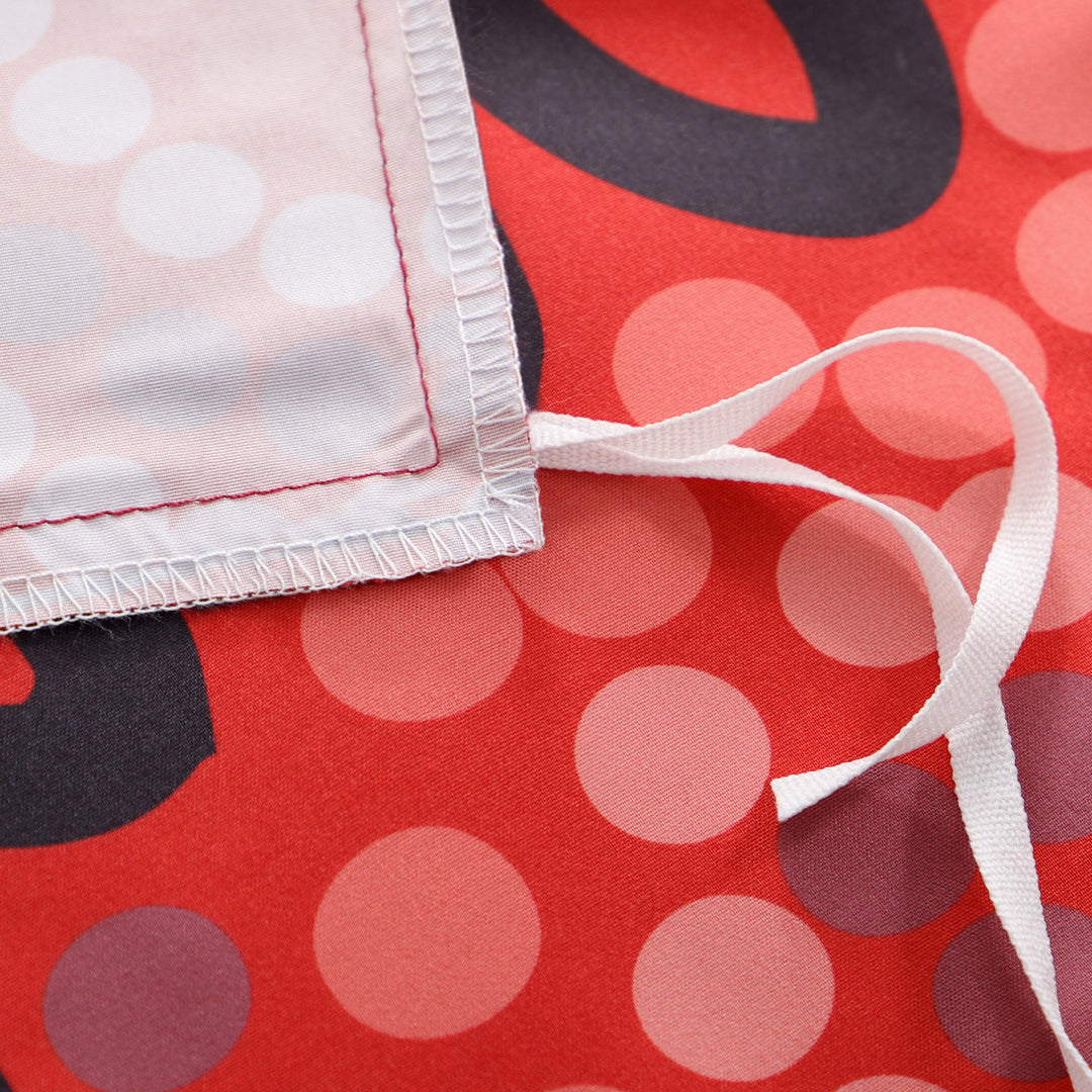 Quilt Cover Set- Waterways: CHERRY RED