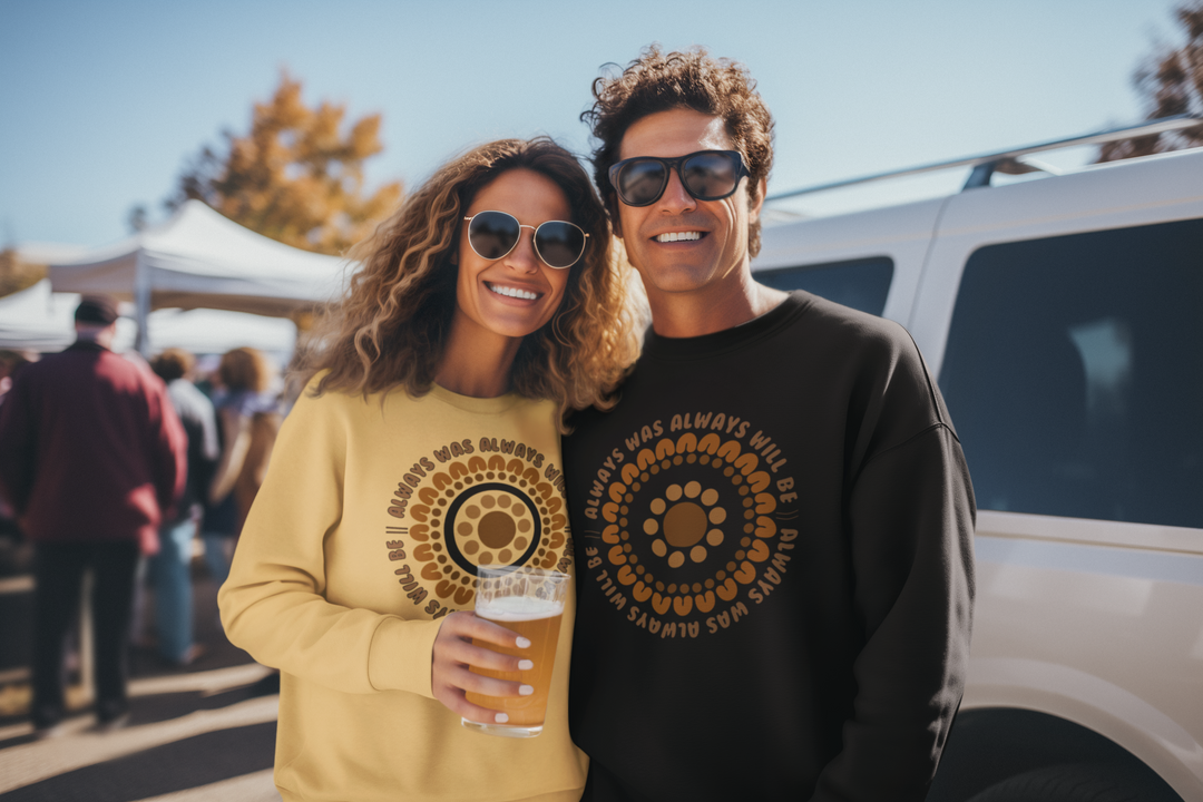 Always Was Puff Printed Jumper- Black