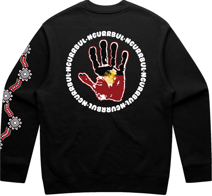 Graffiti Flag Drip - Crew Jumper