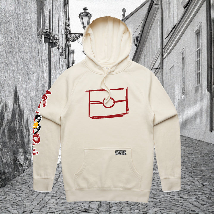 Ecru- Maroon Graffiti Flag™️ Logo