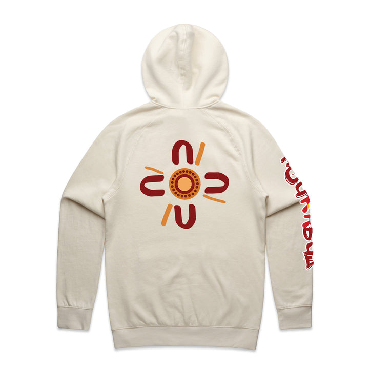 Ecru- Maroon Graffiti Flag™️ Logo