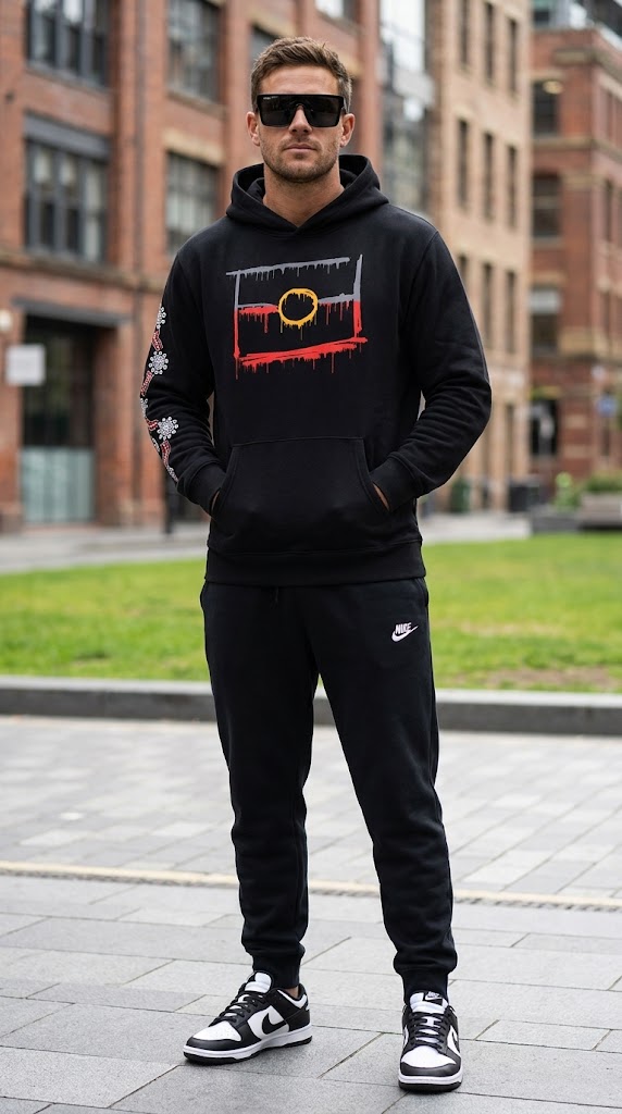 Graffiti Flag Drip- Hoodie