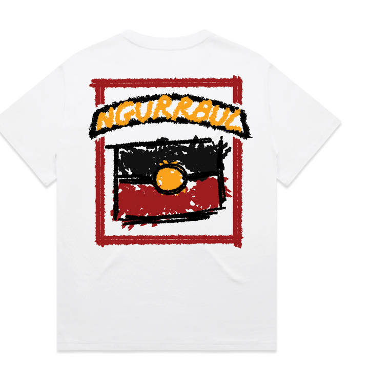 Ngurrbul Flag Tee- White