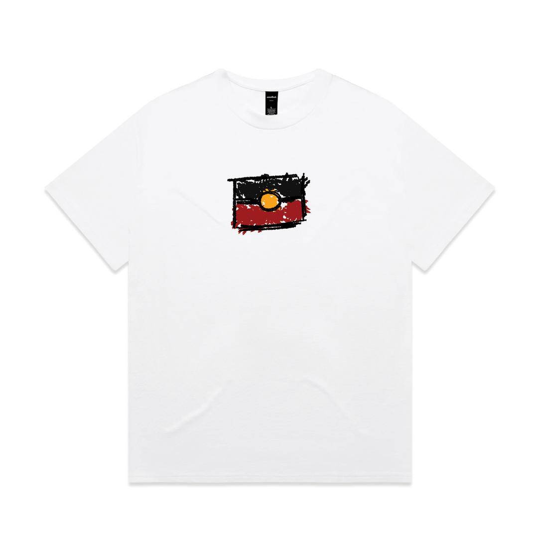 Ngurrbul Flag Tee- White