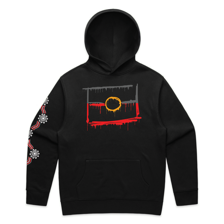 Graffiti Flag Drip- Hoodie