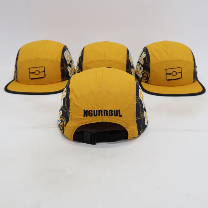 BLK MGK Running Hat 👣 Black & Gold