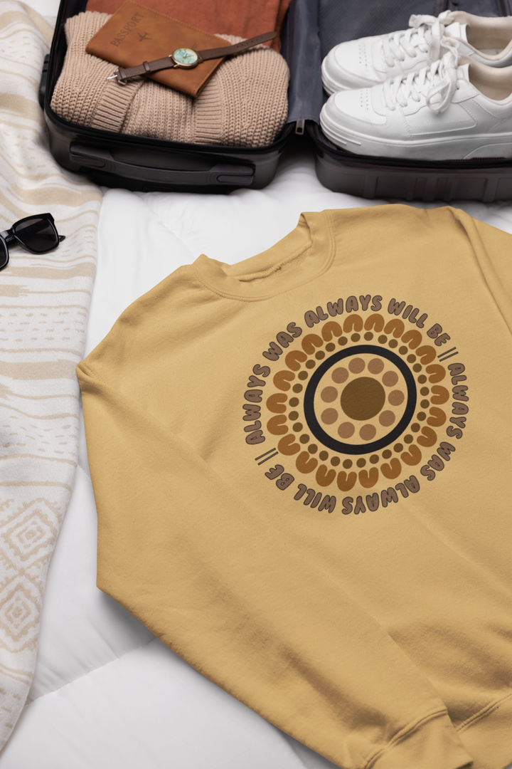 Always Was Puff Printed Jumper- Fawn