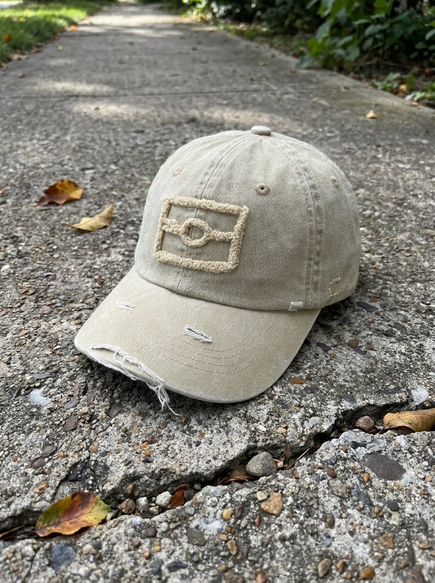 Distressed Graffiti Flag Dad Cap