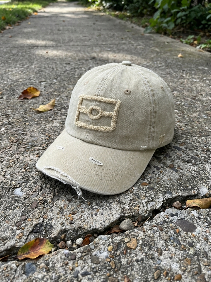 Distressed Graffiti Flag Dad Cap