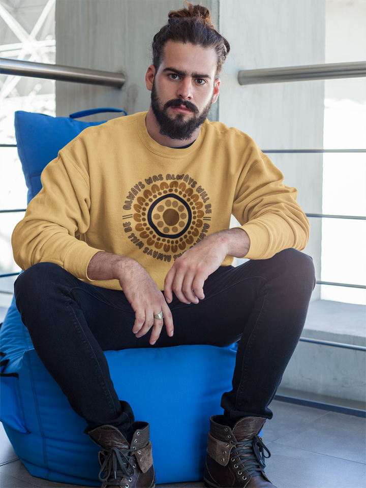 Always Was Puff Printed Jumper- Fawn