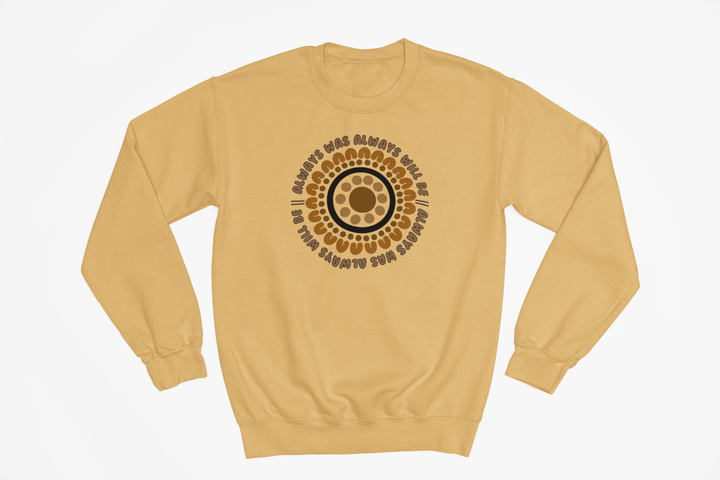 Always Was Puff Printed Jumper- Fawn