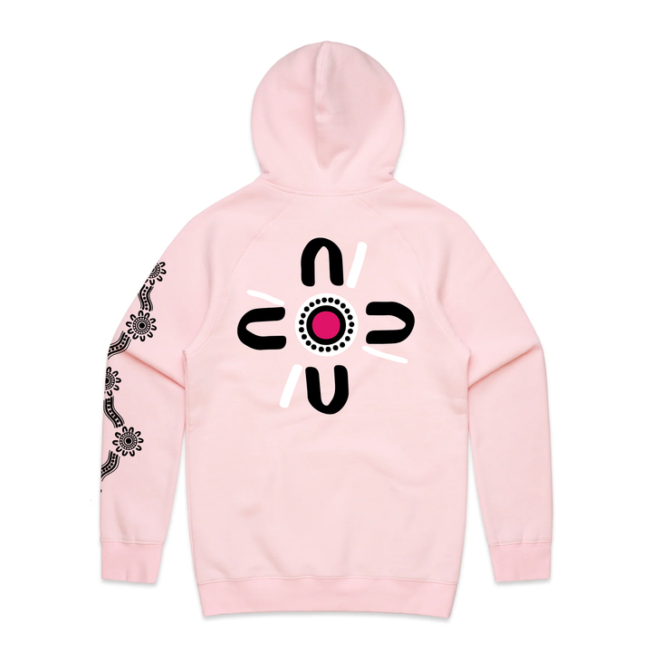 Pink- Black Graffiti Flag™️ Logo Hoodie