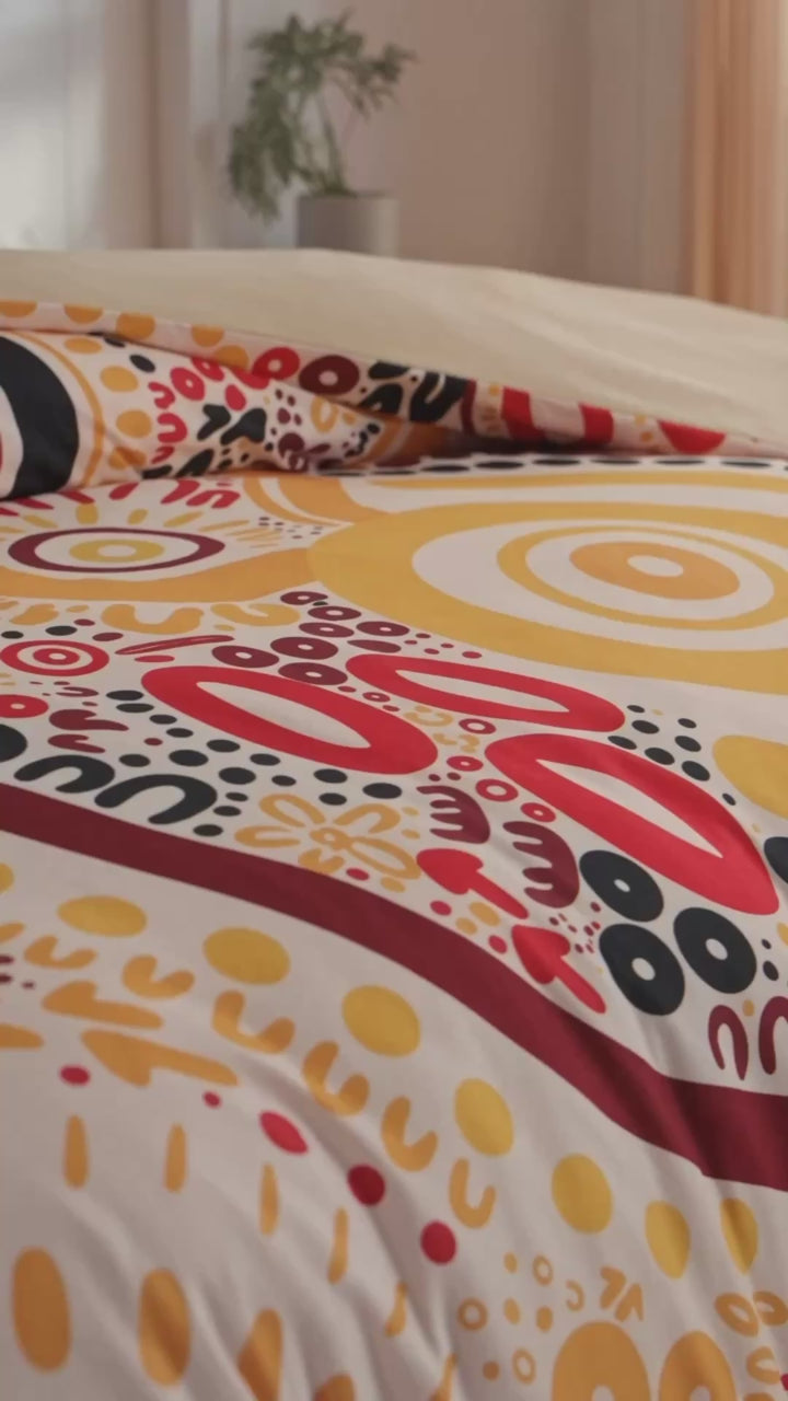 Quilt Cover Set: Wiradjuri Walkabout- Land 👣