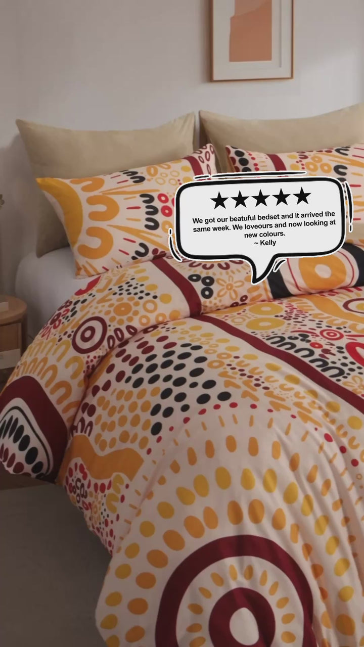 Quilt Cover Set: Wiradjuri Walkabout- Land 👣